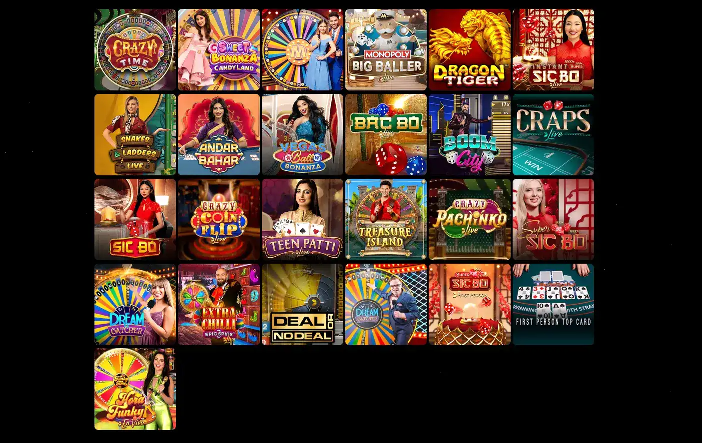 Интерфейс казино Honey Money с играми на экране